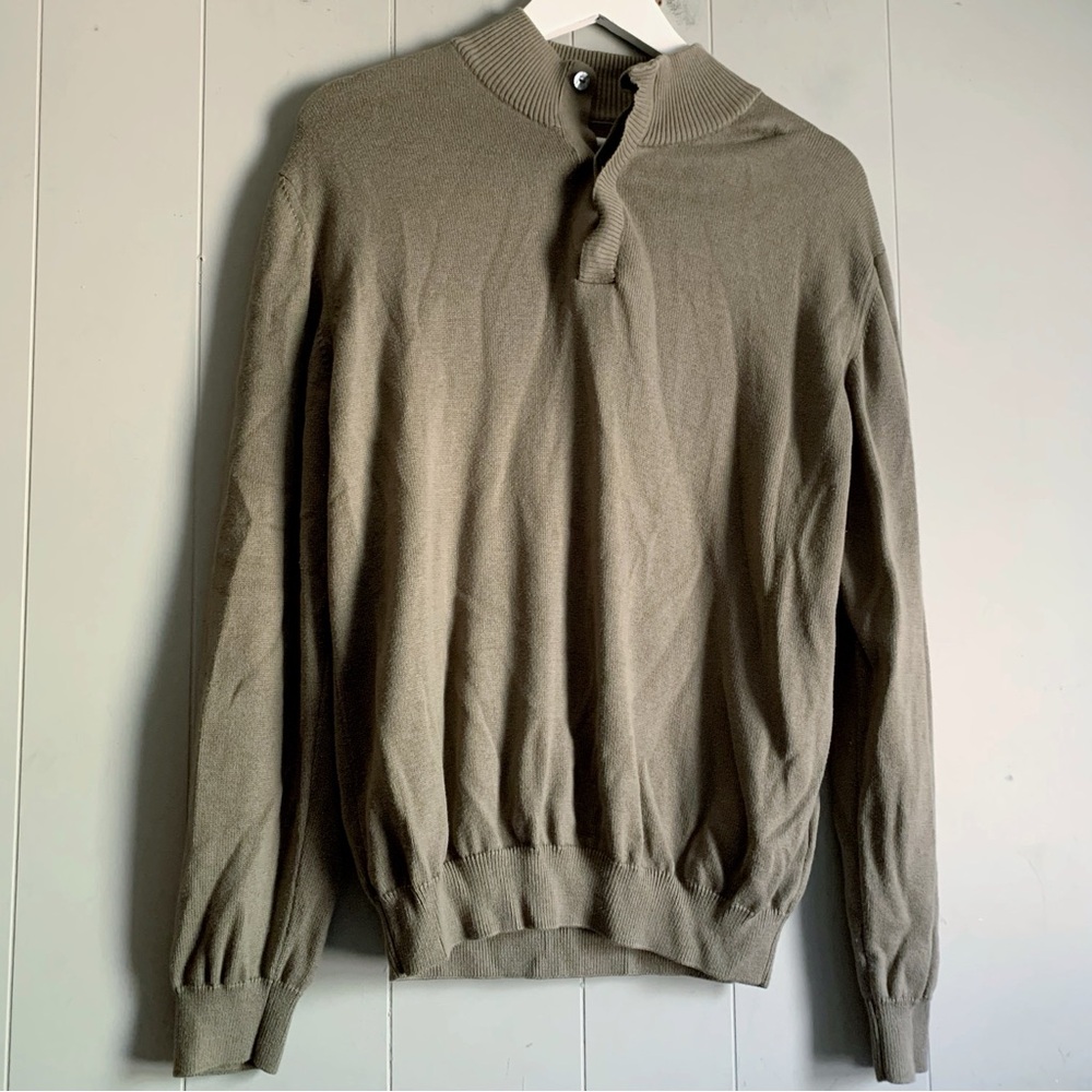 Ben Hogan Men’s Pro Knit Quarter Button Golf Sweater M